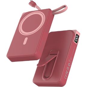 for Magsafe Battery Pack, 10000mAh Magnetic Portable Charger with USB-C Cable 22.5W Fast Charging, Foldable Stand & LED Display Wireless Power Bank，Powerbank for iPhone17/16/15/14/13/12 All Series in Kuwait