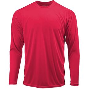 DRI-Equip Long Sleeve Moisture Wicking Athletic Shirt-2X-Large-Black in Kuwait