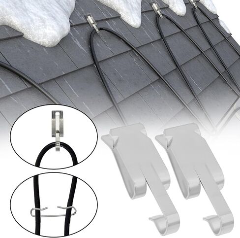 90Pcs De Icing Roof Clips Spacers Kit Heat Cable Clips for Hanging Outdoor Lights, 44x13x12.6mm, 47x10mm in Saudi Arabia