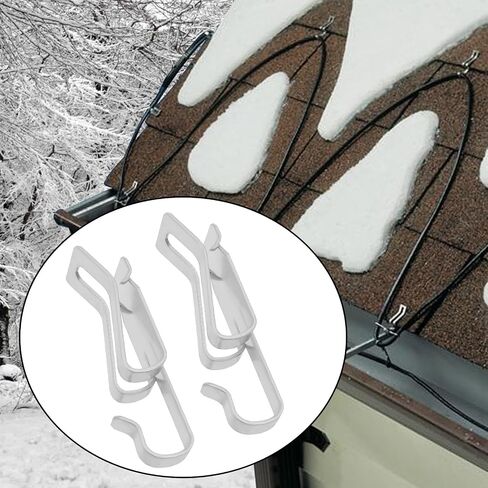 90Pcs De Icing Roof Clips Spacers Kit Heat Cable Clips for Hanging Outdoor Lights, 44x13x12.6mm, 47x10mm in Saudi Arabia