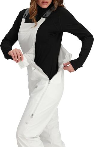 Obermeyer Womens Bliss Ski Bib Pants, Insulated and Waterproof for Skiing and Snowboarding, Black, Size 8 in Kuwait