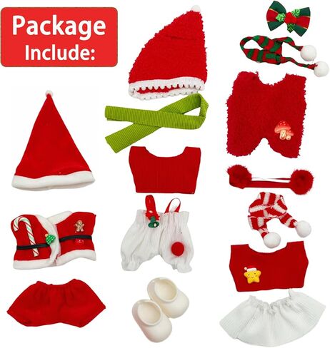 ملابس ملابس Doll Outfit التي تم تعيينها لدمى 17 سم ، أزياء مميزة Halloween Back Bat Bress Jumpsuit لملحقات الدمى (لا دمية) (فستان أسود) in Kuwait