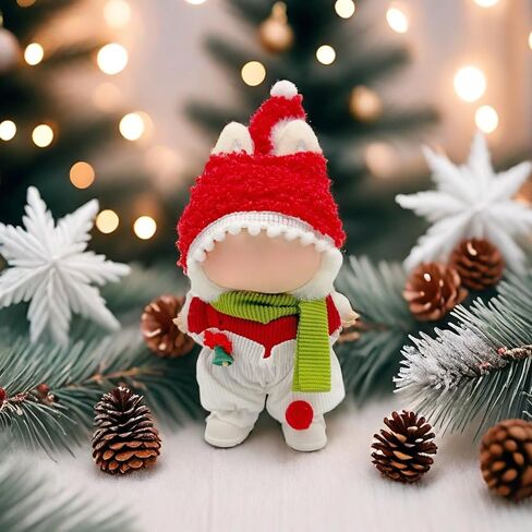 ملابس ملابس Doll Outfit التي تم تعيينها لدمى 17 سم ، أزياء مميزة Halloween Back Bat Bress Jumpsuit لملحقات الدمى (لا دمية) (فستان أسود) in Kuwait