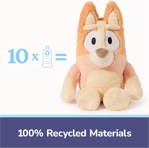 Gund Bluey أفخم ناعم بشكل مستدام ، مصنوع من مواد معاد تدويرها ، والحيوانات المحشوة للأطفال والأطفال الصغار ، الأزرق ، 13 " in Saudi Arabia