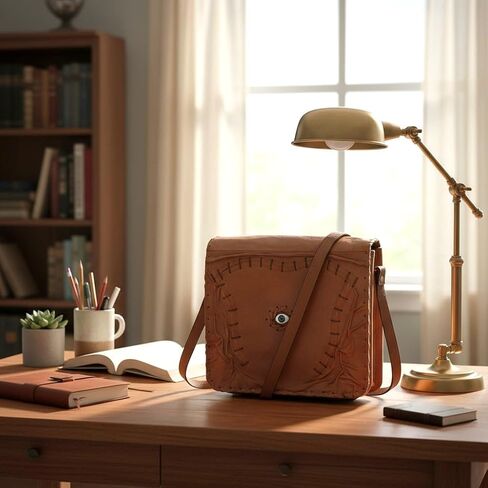 حقيبة جلدية من Hocus pocus للرجال والنساء - حقيبة يد كتف مصنوعة يدويًا ، حقيبة هالوين جلدية حقيقية in Kuwait