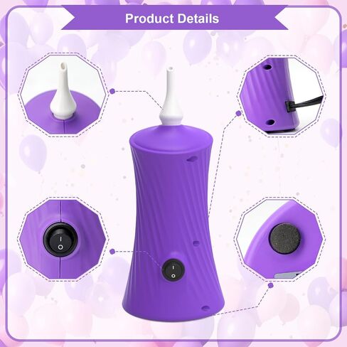 Ball Pump Electric Balloon Pumps, Balloon Pump Portable Long Animal Balloon Pump, Basketball Pump Electric Blower Machine Inflator for Party/Wedding/Birthday Decorations (Pink, 110-120V in Kuwait