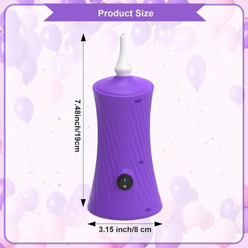 Ball Pump Electric Balloon Pumps, Balloon Pump Portable Long Animal Balloon Pump, Basketball Pump Electric Blower Machine Inflator for Party/Wedding/Birthday Decorations (Pink, 110-120V in Kuwait