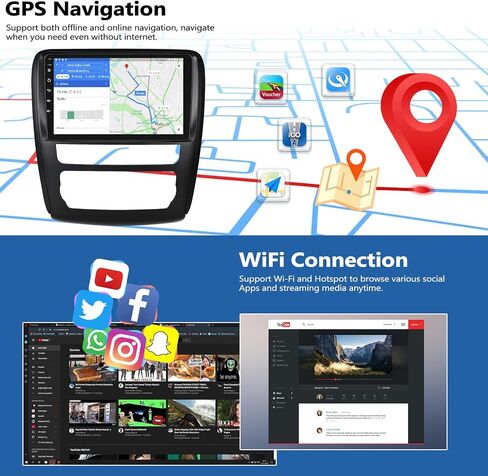 2G+64G Car Stereo for Chevrolet Chevy Traverse/GMC Acadia/Buick Enclave 2013-2017 with Wireless CarPlay Android Auto, 9" Touchscreen Android Car Radio with GPS Bluetooth WiFi RDS FM Backup Camera in Saudi Arabia