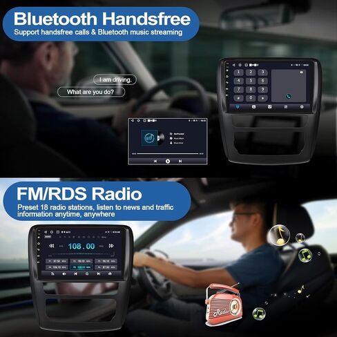 2G+64G Car Stereo for Chevrolet Chevy Traverse/GMC Acadia/Buick Enclave 2013-2017 with Wireless CarPlay Android Auto, 9" Touchscreen Android Car Radio with GPS Bluetooth WiFi RDS FM Backup Camera in Saudi Arabia