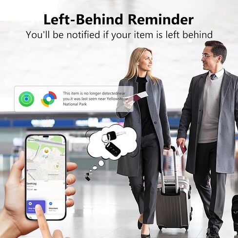 علامات تعقب الهواء - 4 عبوات من علامات البحث [متوافقة مع نظام مزدوج 2025] لـ Apple Find My & Android Find Hub، بطارية 400 يوم مع CR2032، منبه 100 ديسيبل، متوافق مع iOS وAndroid لحقائب المحفظة والمفاتيح in Saudi Arabia