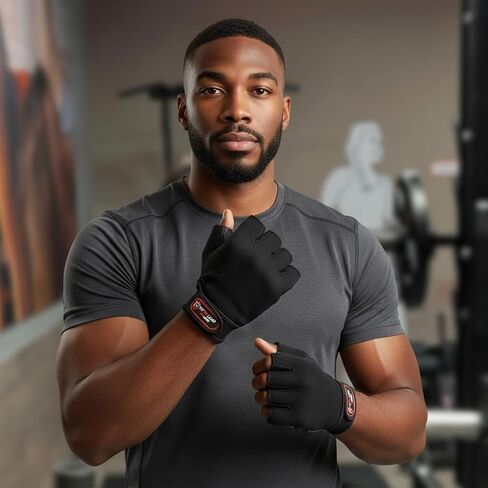 Premium Leather Weightlifting Gloves for Men & Women | Gym Workout, Training & Fitness Gloves | Non-Slip, Breathable & Durable in Saudi Arabia
