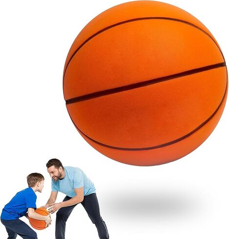 Silent Basketball Size 7 (29.5") – 2025 Upgrade Noiseless Indoor Basketball for Quiet Dribbling and Indoor Training, Higher Bounce Soft Foam Soundless Ball in Saudi Arabia
