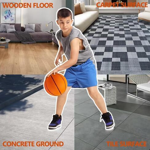 Silent Basketball Size 7 (29.5") – 2025 Upgrade Noiseless Indoor Basketball for Quiet Dribbling and Indoor Training, Higher Bounce Soft Foam Soundless Ball in Saudi Arabia