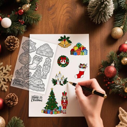 GLOBLELAND Cardinal Silicone Clear Stamp Transparent Stamp for Scrapbook Journal Card Making 4.3 x 6.3 Inch in Saudi Arabia
