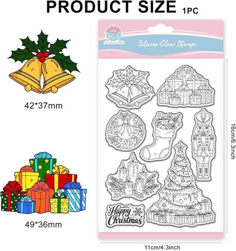GLOBLELAND Cardinal Silicone Clear Stamp Transparent Stamp for Scrapbook Journal Card Making 4.3 x 6.3 Inch in Saudi Arabia