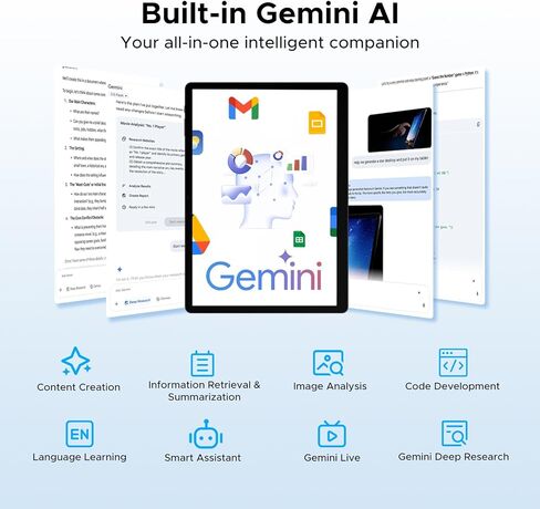 DOOGEE Tab E3 Max 14 Inch Tablet,Android 15 Tablet 13500mAh Large Battery,MTK G100 Octa-Core Gaming Tablets with Gemini AI,32GB+256GB (2TB TF),2160x1440 Display,4G LTE,16MP,5G WiFi/GPS/GMS/4 Speakers in Kuwait