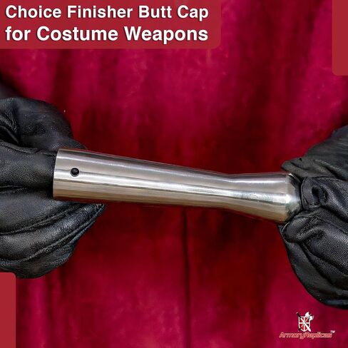Armory Replicas™ Choice Finisher من الفولاذ عالي الكربون، زي صولجان الرمح، ملحق سلاح، غطاء مؤخر أسود مدور. in Saudi Arabia