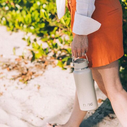 RTIC 32oz Outback Bottle, Ceramic Lined, Insulated, Stainless Steel, Metal, Double Wall Vacuum-Insulation, Leak-Proof Lid, BPA-Free Water Flask Hiking, Running, Sports, Outdoor, Starry Night in Saudi Arabia
