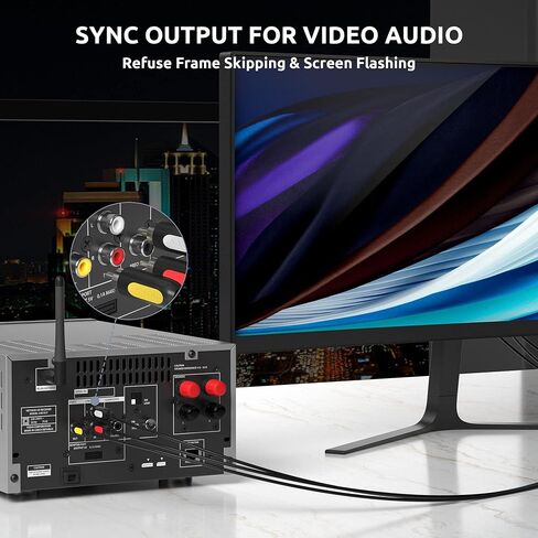 كابل VTOP 3ft Triple RCA AV - كابل فيديو مركب وصوت ستيريو مع 3 موصلات RCA مرمزة بالألوان للتلفزيون وأقراص DVD وجهاز العرض وأنظمة الألعاب القديمة (RCA01) in Saudi Arabia