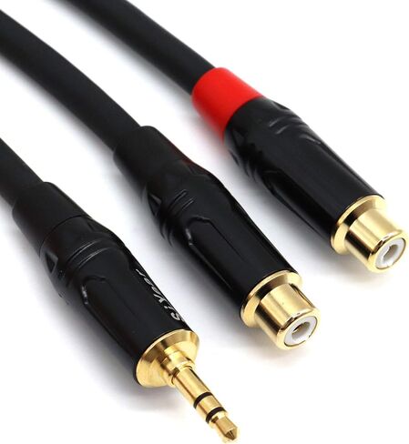 SiYear RCA Y Splitter Cable, 1 Male to 2 Male RCA Adapter Audio Cables,Subwoofer Cable for Amplifiers/TV/subs/amps/Hi-Fis/Home Theater/receivers(1M/2PACK) in Saudi Arabia