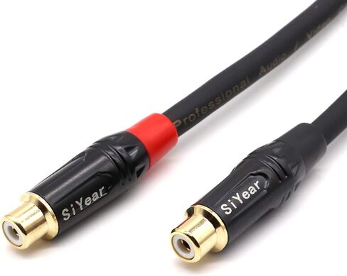 SiYear RCA Y Splitter Cable, 1 Male to 2 Male RCA Adapter Audio Cables,Subwoofer Cable for Amplifiers/TV/subs/amps/Hi-Fis/Home Theater/receivers(1M/2PACK) in Saudi Arabia
