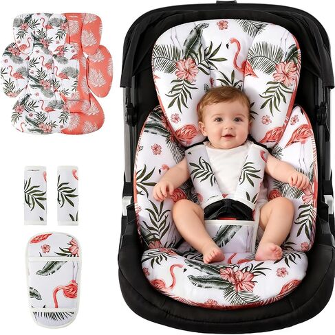 Infant Car Seat Insert for Newborn，Preemie Newborn Infant Insert, Newborn Car Seat Insert Head Body Support for Stroller, Baby Swing, Rocker, Bouncer, Bassinet, 2-in-1 Reversible in Saudi Arabia