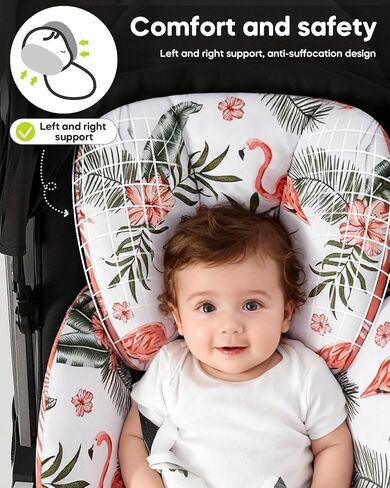 Infant Car Seat Insert for Newborn，Preemie Newborn Infant Insert, Newborn Car Seat Insert Head Body Support for Stroller, Baby Swing, Rocker, Bouncer, Bassinet, 2-in-1 Reversible in Saudi Arabia