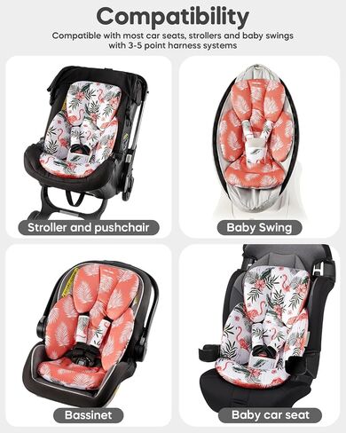 Infant Car Seat Insert for Newborn，Preemie Newborn Infant Insert, Newborn Car Seat Insert Head Body Support for Stroller, Baby Swing, Rocker, Bouncer, Bassinet, 2-in-1 Reversible in Saudi Arabia