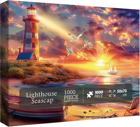Summer Beach Ocean Puzzle for Adults 1000 Pieces, Funny Dog Seaside Camping Jigsaw Puzzle, Hawaii Nature Scenery Puzzle for Home Decor in Saudi Arabia