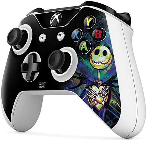 Skinit Decal Gaming Skin Compatible with Xbox One S Controller - Officially Licensed Disney The Nightmare Before Christmas Jack Skellington Art Design in Saudi Arabia