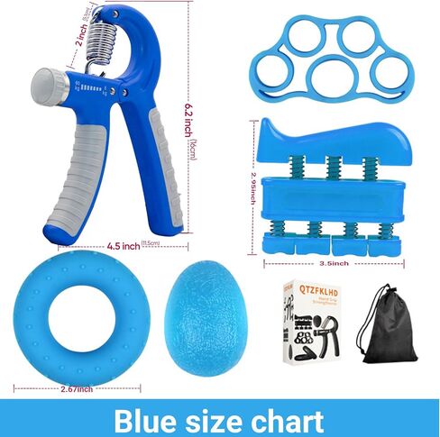 5 Pcs grip-strengtheners suit - Strength Trainer for Forearm & Finger Workouts, Fitness Muscle Building in Saudi Arabia