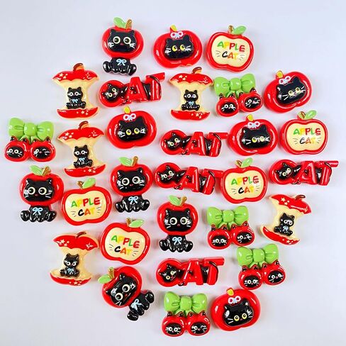 Halloween Resin Embellishments, 30 Pieces Pumpkin Bat Ghost Zumbis Design Resin Flatbacks for DIY Handicraft, Phone Case,Scrapbooking (Orange) in Saudi Arabia