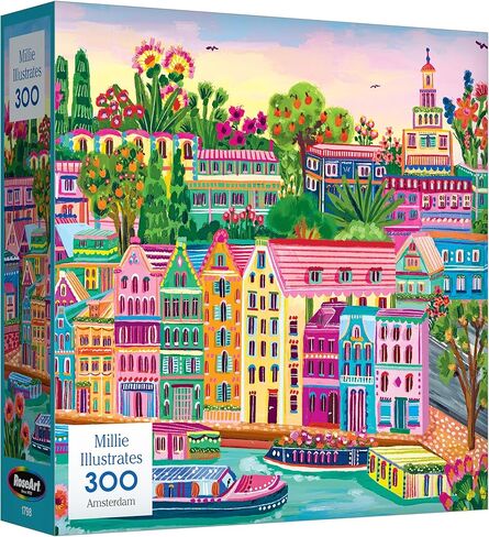 Roseart - Millie يوضح - Lombard Street San Francisco - 300 قطعة بانورامزو ، لغز فن سفر ملون مصور للبالغين in Saudi Arabia