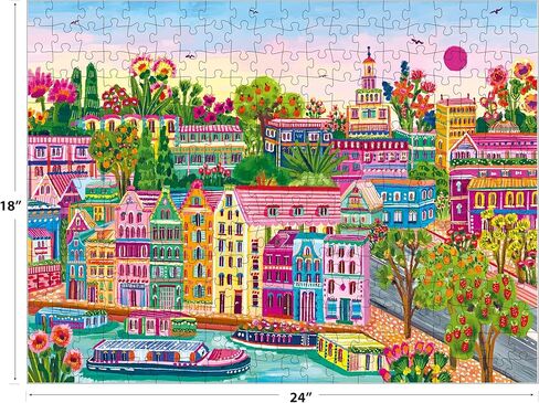 Roseart - Millie يوضح - Lombard Street San Francisco - 300 قطعة بانورامزو ، لغز فن سفر ملون مصور للبالغين in Saudi Arabia