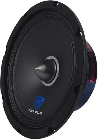 Rockville (6) RXM88 8" 500w 8 Ohm Mid-Range Drivers Speakers, Made w/Kevlar Cone in Saudi Arabia