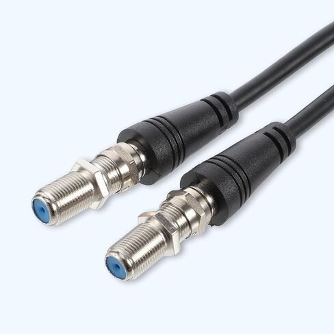مقسم محوري، مقسم كابل Rg6 من النوع F، 3 طرق للإنترنت والتلفزيون، مجمع مقسمات 75 أوم F ذكر إلى F كابل ذكر مزدوج 30 سم (12 بوصة) من النوع Y (مع محول أنثى من النوع F 3 قطع) in Saudi Arabia