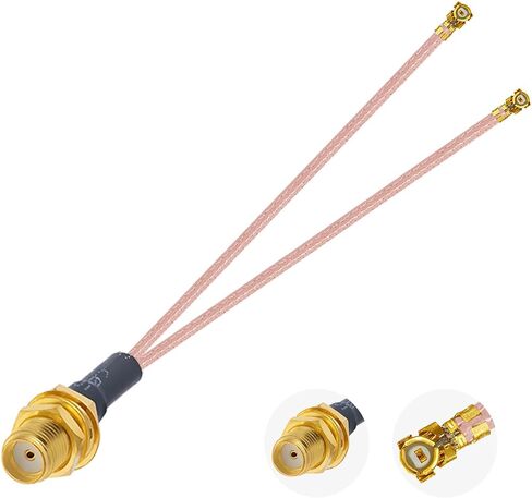 SMA Female to Four U.F.L1 Female Connector 50 Ohm Coaxial Cable U.F.L1 Jumper Cable RG178 7.9Inch/20CM Low Loss SMA Connector Extension Cable in Saudi Arabia