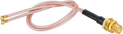 SMA Female to Four U.F.L1 Female Connector 50 Ohm Coaxial Cable U.F.L1 Jumper Cable RG178 7.9Inch/20CM Low Loss SMA Connector Extension Cable in Saudi Arabia