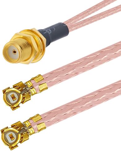 SMA Female to Four U.F.L1 Female Connector 50 Ohm Coaxial Cable U.F.L1 Jumper Cable RG178 7.9Inch/20CM Low Loss SMA Connector Extension Cable in Saudi Arabia