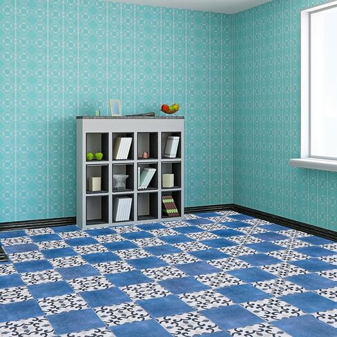 Shinyrelief 120 PCS Dollhouse Floor Tiles Dollhouse Flooring 1 12 Scale 1 6 Detal Doll House Wallpaper Peel and Stick Miniature Bricks Platpet Double -Side Plate for Flor Accessories in Saudi Arabia