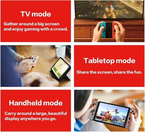 Nintendo Switch (OLED model) with White Joy-Con and Extra 32GB Micro SD Card - Global Version in Saudi Arabia