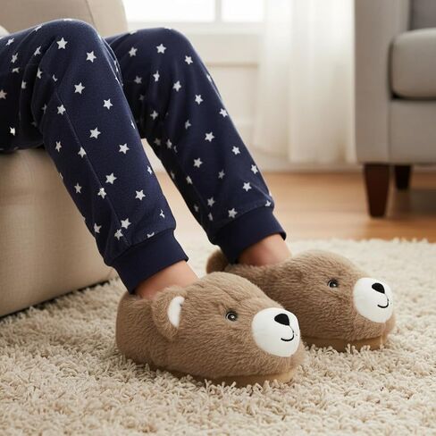 Robeez Toddler Slippers, Girls and Boys Light Up Animal Slippers for Kids, 12 Months - 8 Years in Kuwait