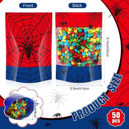 Fuutreo 50 Pcs Happy Birthday Bags Plastic Birthday Sealed Pouches Resealable Colorful Balloons Bags Party Favor Pouches for Home Candy Small Gift Party Wrapping Supplies Decoration in Saudi Arabia
