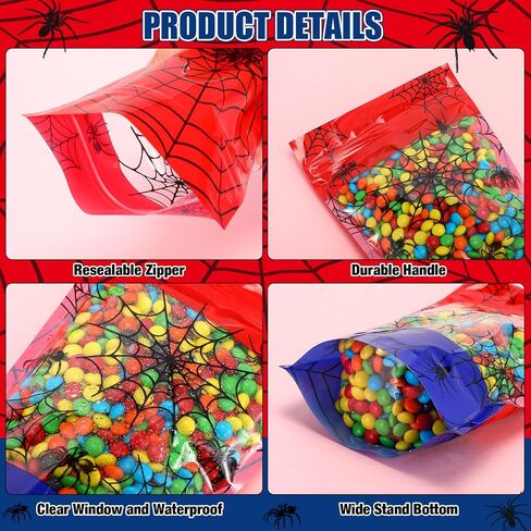 Fuutreo 50 Pcs Happy Birthday Bags Plastic Birthday Sealed Pouches Resealable Colorful Balloons Bags Party Favor Pouches for Home Candy Small Gift Party Wrapping Supplies Decoration in Saudi Arabia