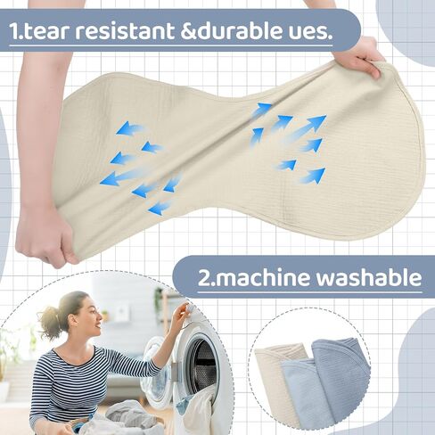 3 Pcs Changing Pad Liners Fits in Peanut Shape Changing Pad Waterproof Diaper Mats Organic Cotton Peanut Mats are Warm on a Baby's Back, Washable Reusable (Cowboy) in Saudi Arabia