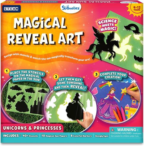مجموعة ARTARMATICS SUN PAPER ART - طقم حرفة جذرية للأطفال مع ورق زخرفي ، والاستنسل والعلامات ، وإنشاء مع أشعة الشمس ، وخالية من الفوضى ، والمرح الداخلي ، والهدايا للأعمار 4 ، 5 ، 6 ، 7 ، 8 ، 9 ، 10 ، 11 ، 12 in Saudi Arabia