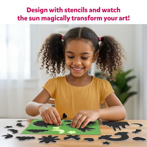 مجموعة ARTARMATICS SUN PAPER ART - طقم حرفة جذرية للأطفال مع ورق زخرفي ، والاستنسل والعلامات ، وإنشاء مع أشعة الشمس ، وخالية من الفوضى ، والمرح الداخلي ، والهدايا للأعمار 4 ، 5 ، 6 ، 7 ، 8 ، 9 ، 10 ، 11 ، 12 in Saudi Arabia