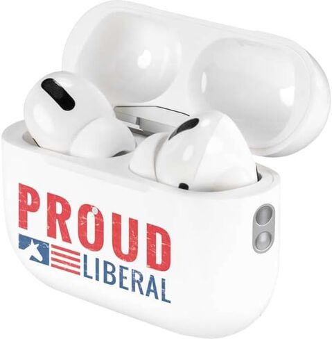غلاف صوتي من Skinit متوافق مع Apple AirPods Pro (الجيل الثاني، 2022) - تصميم ليبرالي فخور من Skinit in Saudi Arabia