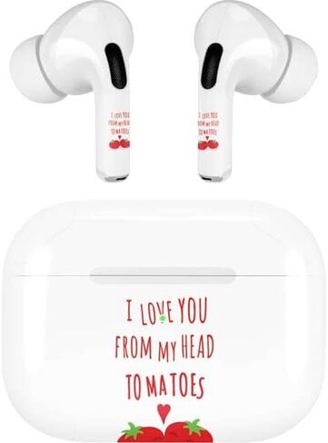 غلاف صوتي من Skinit متوافق مع Apple AirPods Pro (الجيل الثاني، 2022) - تم تصميم Skinit في الأصل من تصميم My Head Tomatoes in Saudi Arabia