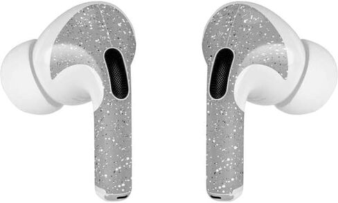 غلاف صوتي من Skinit متوافق مع Apple AirPods Pro (الجيل الثاني، 2022) - تصميم منقط باللون الرمادي مصمم في الأصل من Skinit in Saudi Arabia